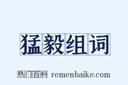 猛毅组词是什么意思的图片